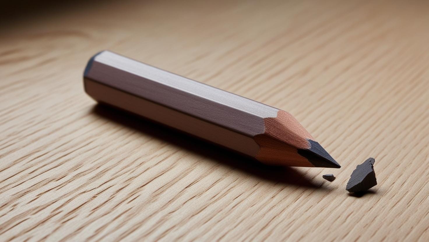 A broken pencil. This image could represent the idea of progress and growth despite imperfection, reinforcing the notion that things don’t have to be flawless to be valuable. A broken pencil. This image could represent the idea of progress and growth despite imperfection, reinforcing the notion that things don’t have to be flawless to be valuable.