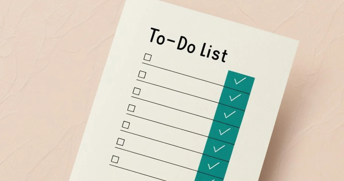 To do list